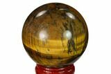 1.85" Polished Tiger's Eye Sphere - #148874-1